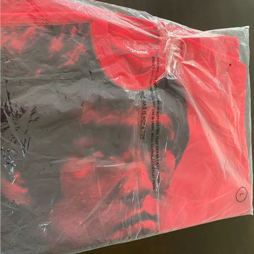 ‼️🥋RARE 2013 SUPREME X BRUCE LEE Crewneck Sweater from FW13 - RED Sz Large 🥋‼️ - Picture 6 of 8